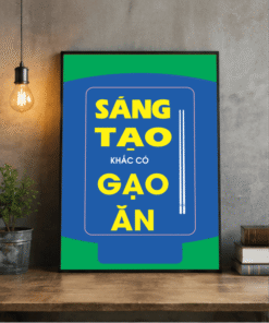 Tranh Văn Phòng Sáng Tạo Khắc Có Gạo Ăn