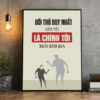 Tranh Động Lực Đối Thủy Duy Nhất Của Tôi Là Chính Tôi Ngày Hôm Qua