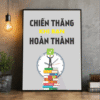 Tranh Văn Phòng Chiến Thắng Khi Bản Thân Hoàn Thành