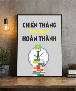 Tranh Văn Phòng Chiến Thắng Khi Bản Thân Hoàn Thành