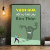 Tranh Động Lực Vượt Qua Nỗi Sợ Hãi Của Bản Thân