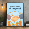 Tranh Văn Phòng Khách Hàng Là Thượng Đế