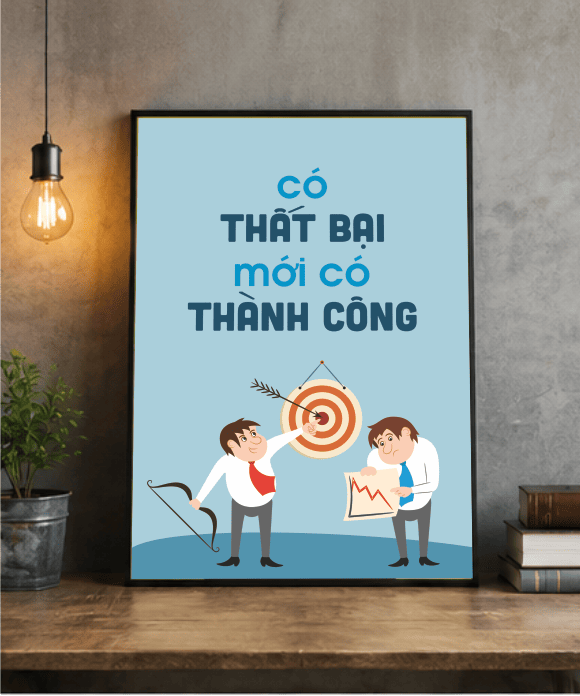 Tranh Động Lực Có Thất Bại Mới Có Thành Công