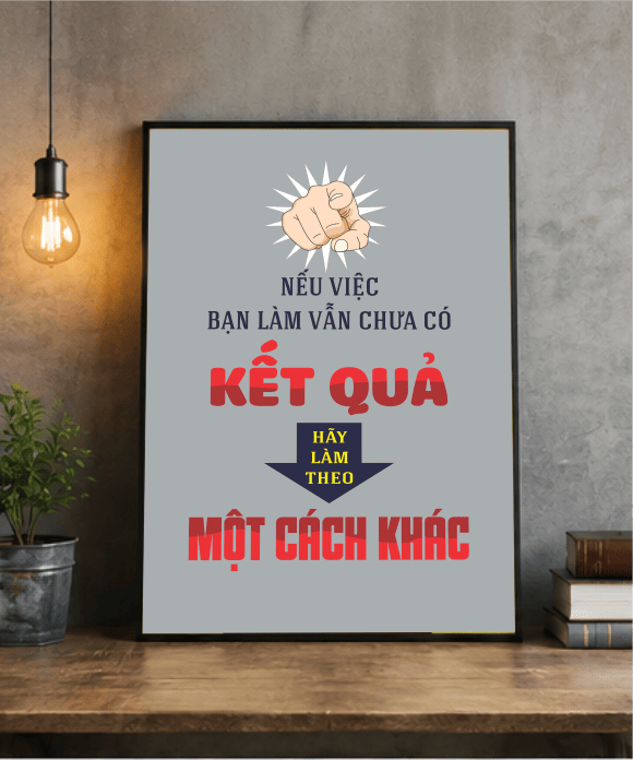 Tranh Động Lực Chỉ Có Hành Động Mới Tạo Ra Kết Quả