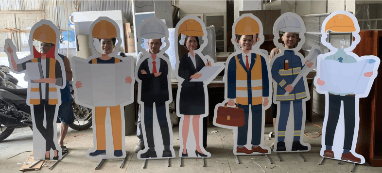 In standee hình người