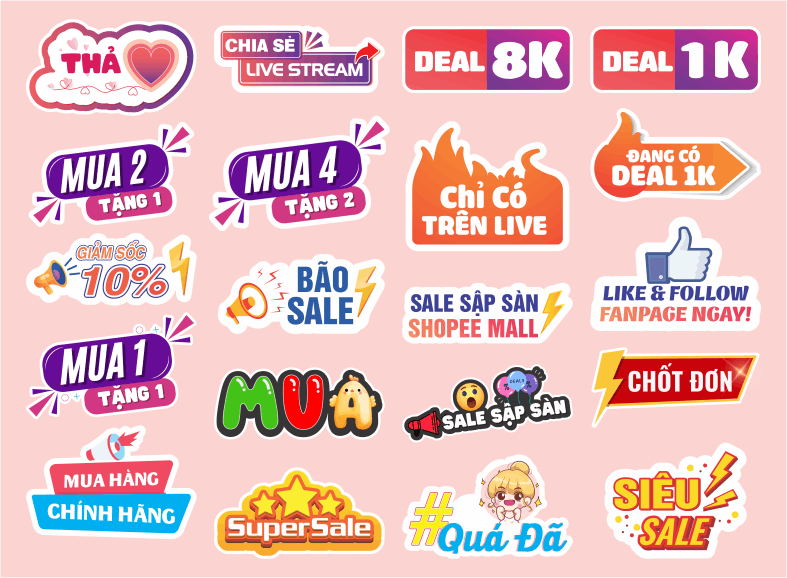 Hashtag cầm tay livestream