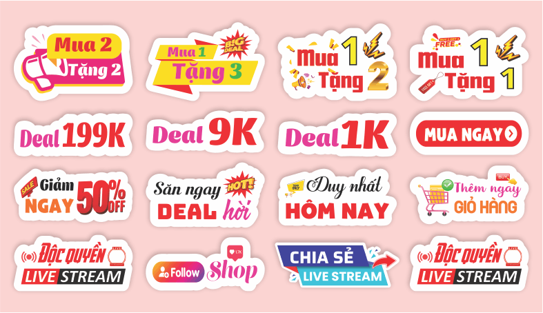 Hashtag sale