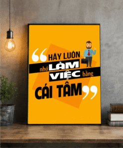 Tranh Văn Phòng Làm Việc Phải Có Tâm