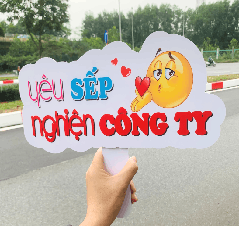 In hashtag sinh nhật Sếp lấy ngay