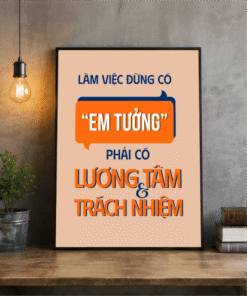 Tranh Văn Phòng Làm Việc Phải Có Tâm