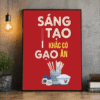 Tranh Văn Phòng Sáng Tạo Khắc Có Gạo Ăn