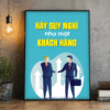 Tranh văn phòng hãy suy nghĩ như một khách hàng