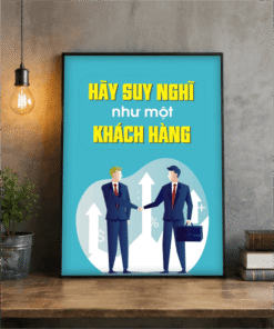 Tranh văn phòng hãy suy nghĩ như một khách hàng