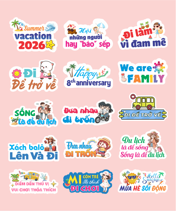 Thiết Kế Hashtag Du Lịch
