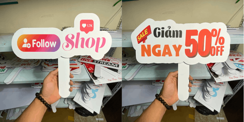 Hashtag cầm tay livestream