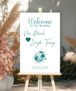 Bảng welcome to our wedding