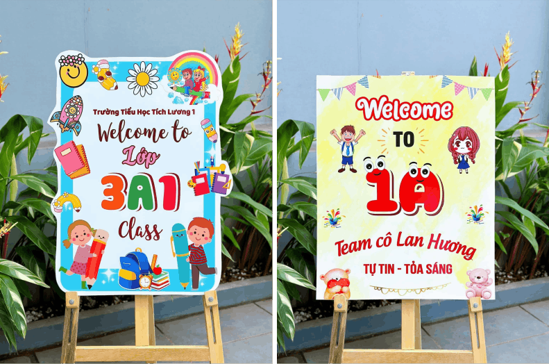 Bảng chào mừng năm học mới đẹp