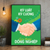 Tranh văn phòng kỷ luật kỷ cương yêu thương đồng nghiệp
