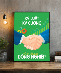 Tranh văn phòng kỷ luật kỷ cương yêu thương đồng nghiệp