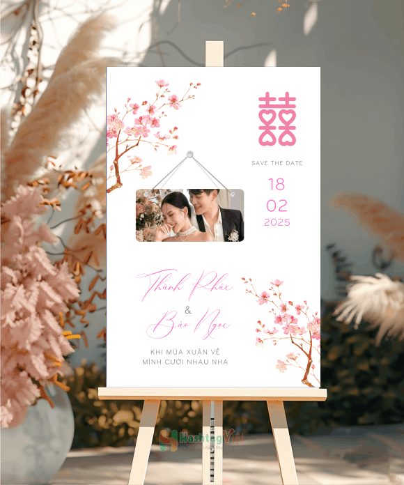 Bảng tên đám cưới Phúc & Ngọc