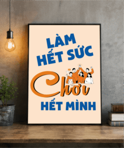 Tranh văn phòng làm hết sức chơi hết mình