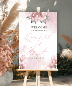 Bảng welcome to our wedding