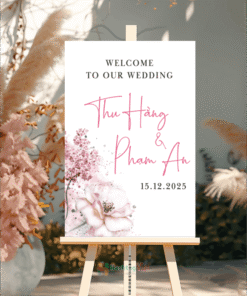 Bảng welcome to our wedding
