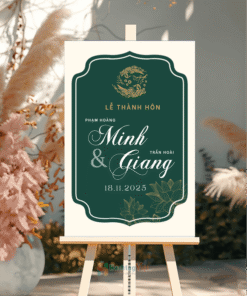 Bảng lễ thành hôn Minh & Giang