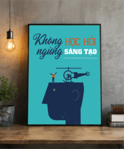 Tranh động lực không ngừng học hỏi sáng tại