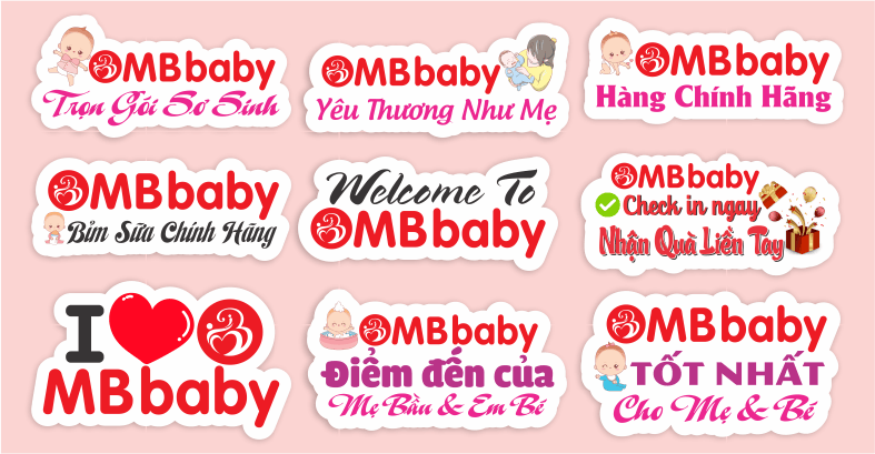 Hashtag cầm tay Mbbaby