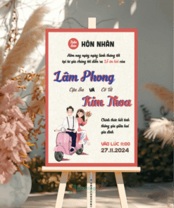 Bảng tên đám cưới Phong & Thoa