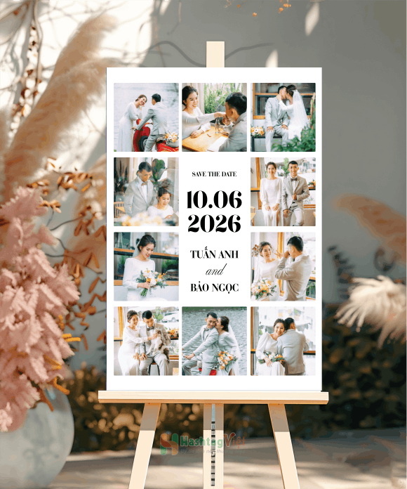Bảng tên đám cưới Tuấn Anh Bảo Ngọc