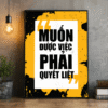 Tranh văn phòng muốn được việc phải quyết liệt