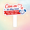 Hashtag cầm tay cảm ơn đã đồng hành