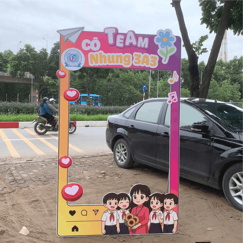 Khung chào mừng năm học mới team cô Thùy Linh
