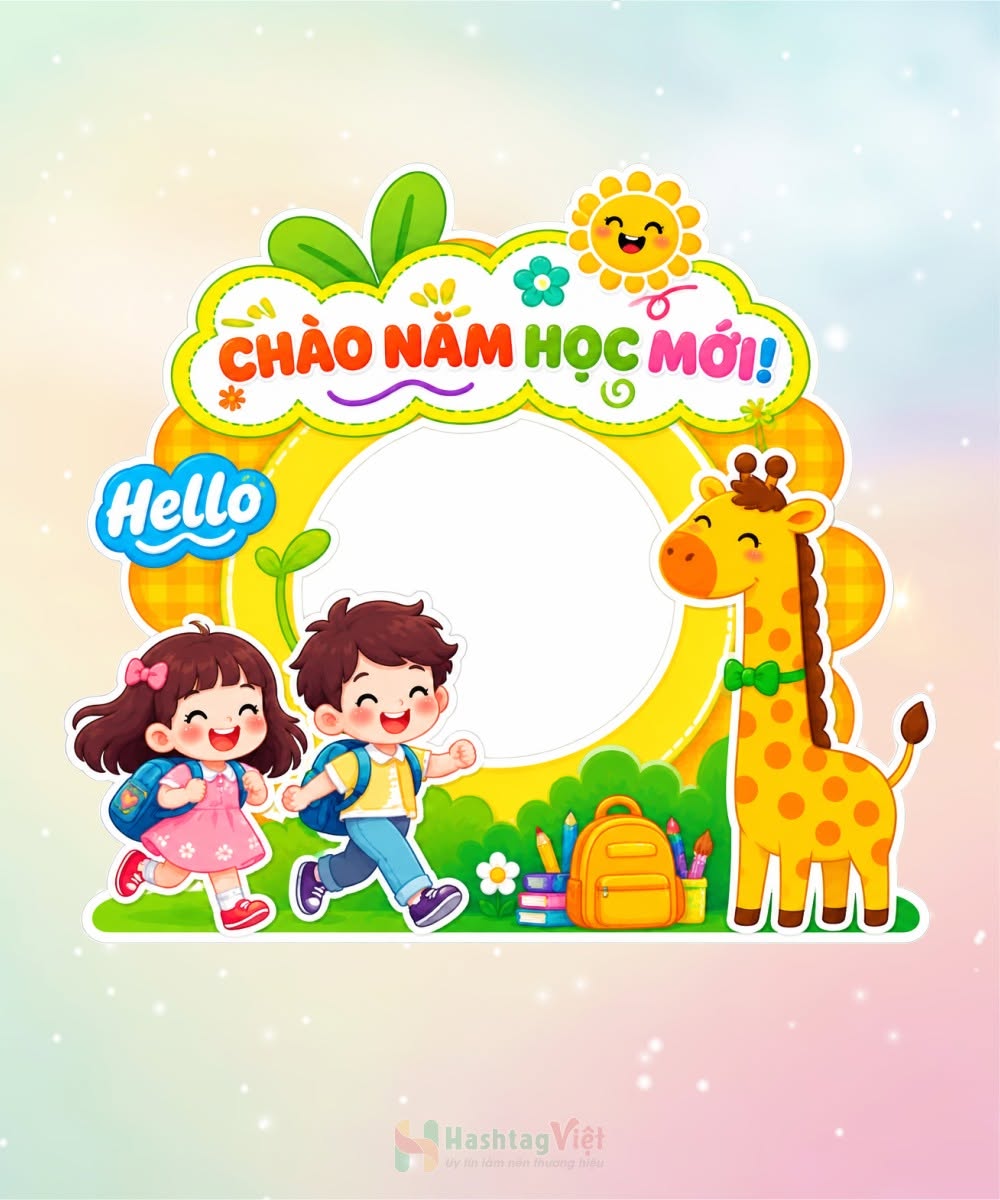 Bộ khung checkin khai giảng đẹp nhất