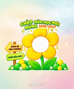 Bộ khung checkin trường học đẹp nhất