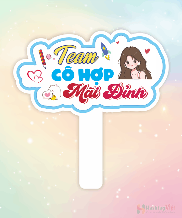 Hashtag cầm tay team thầy cô giáo