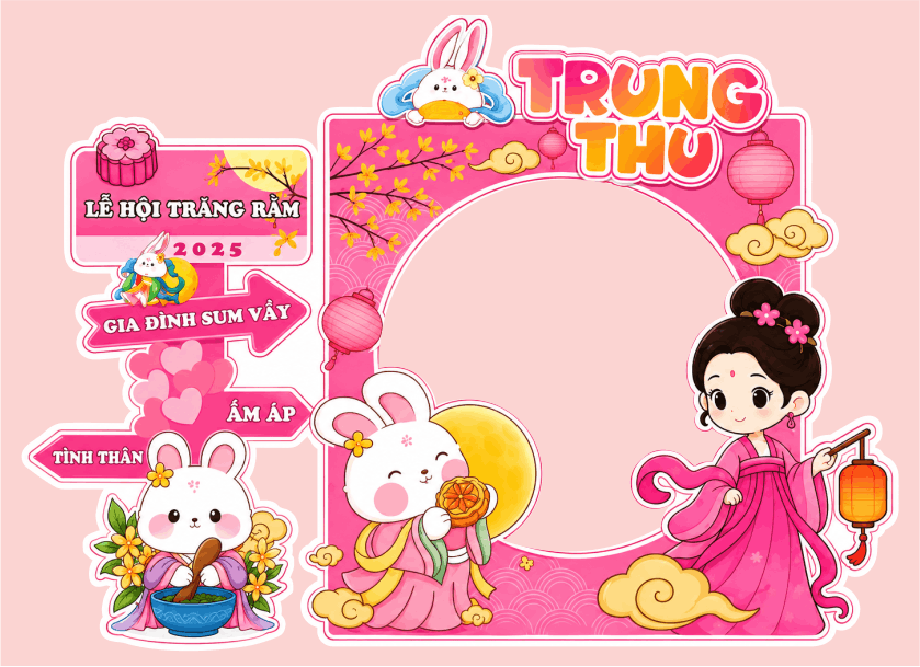 Khung checkin trung thu tại Hà Nội