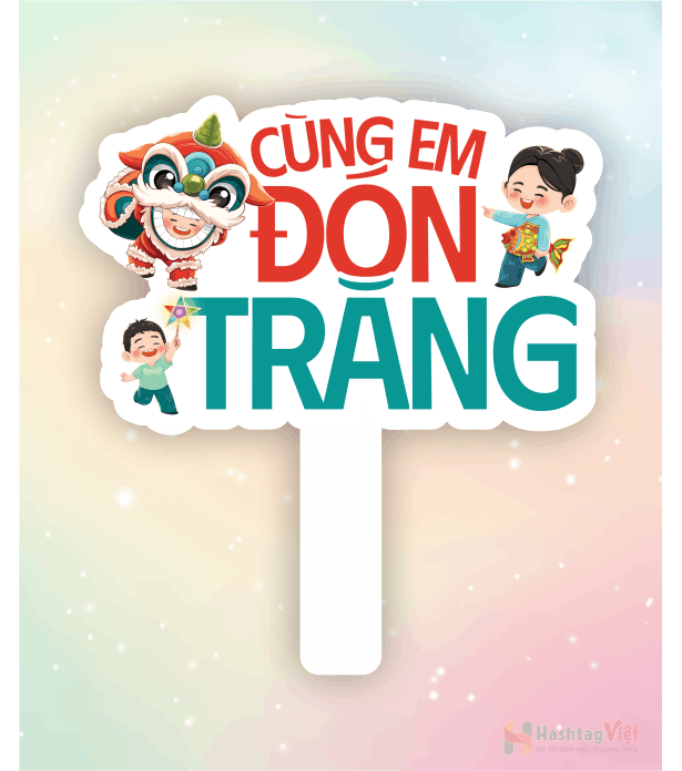 Hashtag trung thu vui đón trăng